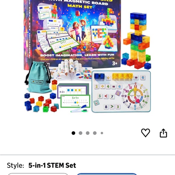 Magnetic Blocks Math Set - Multicolor - Picture 2 of 2